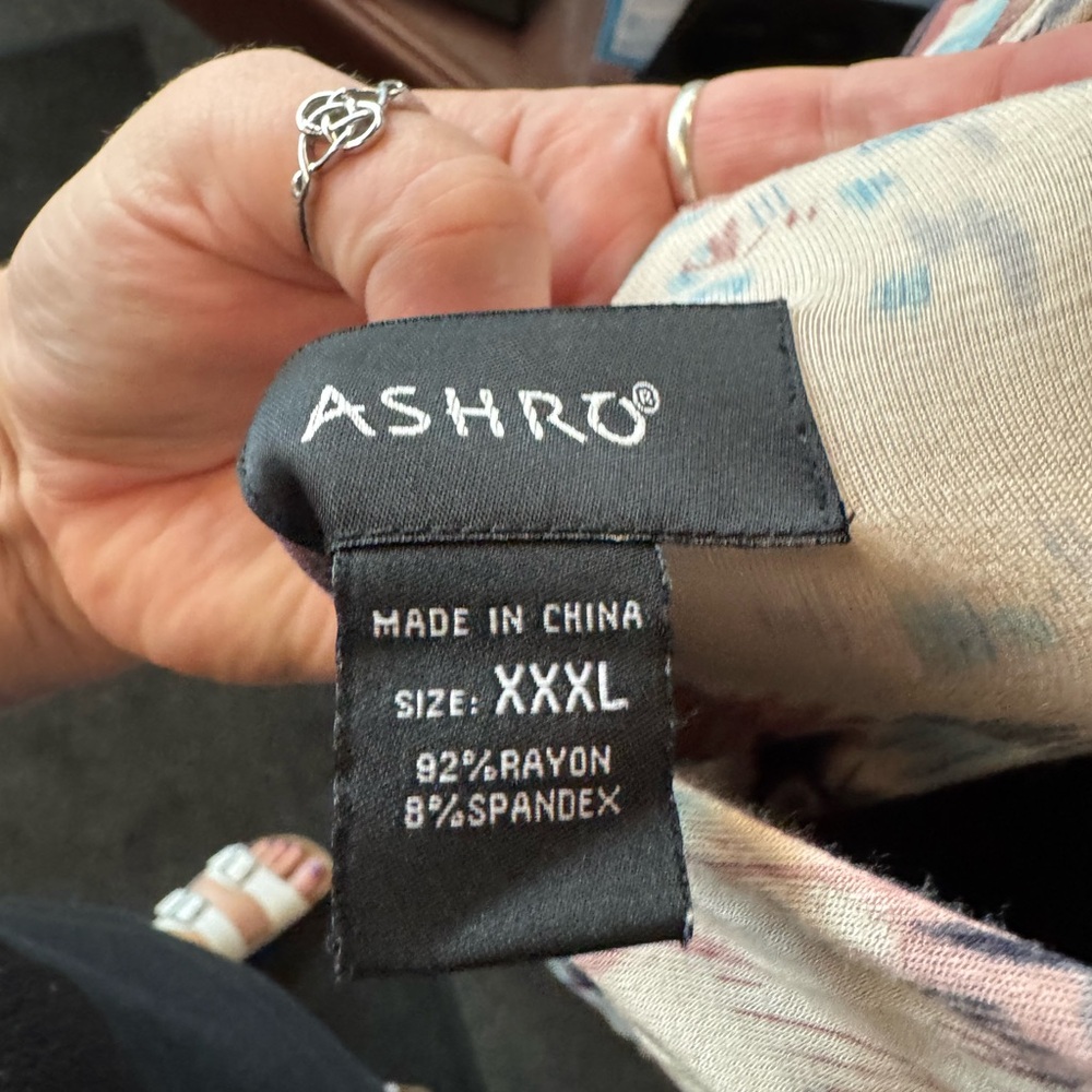 Ashro Cream and Brown Maxi Dress XXXL - Picture 5 of 5